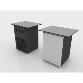 Underskab til kaffemaskine med lge og mulighed for hylde.