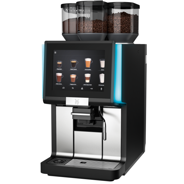 WMF 1500 S+, Easy Milk, 2 bean hoppers &amp; 1 topping hopper